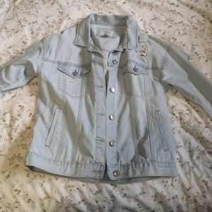 Forever 21 Distressed Jean Jacket
